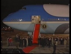 Hong Kong - Clintons depart News Clip