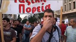 Protesters march in Athens to oppose austerity measures News Clip
