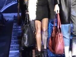 Models on the runway at Buenos Aires Fashion Week on February 23, 2011, in Buenos Aires, Argentina. (Footage by Meche Marmol/LatinContent/Getty Images) Stock Footage