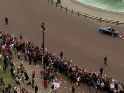 Sky News Royal Wedding Procession Footage News Clip