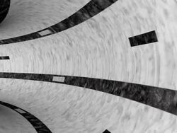 black and white concrete tunnel animation LOOP-READY Stock Footage
