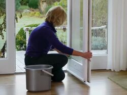 Window cleaning Stock Footage