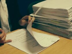 Signing Document Stock Footage