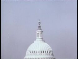 The Statue of Freedom tops the dome of the U.S. Capitol in Washington, D.C. News Clip