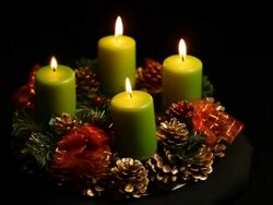Advent wreath Adventskranz Stock Footage