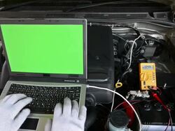 Car checking Stock Footage