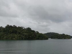 Panama channel island Stock Footage