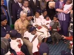 Former South African president marks World Aids Day. News Clip