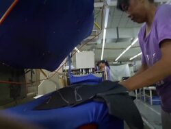 Workers at a Beijing Rontex Garment Factory News Clip