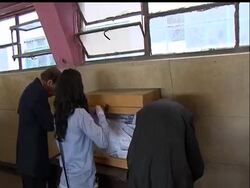For the first time in decades, Egyptians have voted freely on a package of constitutional changes eliminating restrictions on civil liberties.  Meanwhile, reform campaigner Mohamed ElBaradei was pelted with debris outside a polling place in an attack he blamed on the old regime. News Clip