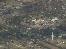 WS AERIAL ZO View of residential area / Louisiana, United States Stock Footage