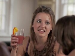 CU TS PAN TILT  young women chatting and laughing Stock Footage