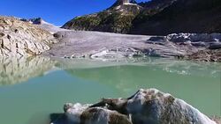 Europe's Melting Glaciers: Rhone Stock Footage