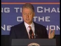 USA: CALIFORNIA: CLINTON WANTS NORMAL TRADE WITH CHINA News Clip