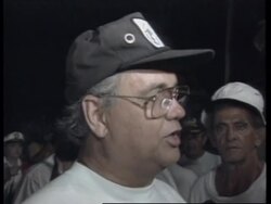 USA: CUBAN EXILE MEMORIAL FLOTILLA ABANDONED DUE TO BAD WEATHER News Clip