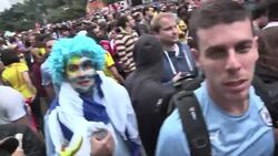 Fans watch as Uruguay's Suarez breaks English hearts with a late winner Instructional Video