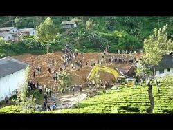 CLEAN: Scores buried under a massive landslide in Indonesia News Clip