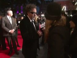 Tim Burton at Gala Night Opening: 'Frankenweenie' Premiere: BFI 56th London Film Festival at Odeon Leicester Square on October 10, 2012 in London, England (Footage by WireImage Video/Getty Images) Stock Footage