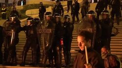 Protesters gather outside parliaments in Greece and Portugal over austerity News Clip