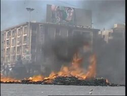 Aziz on Bhutto assassination attempt ADDS Karachi tension News Clip