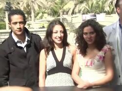 Mohammad Ramadan, Maryhan, Sherif Madour, Sanaa Muzian, Hisham Issawi Stock Footage