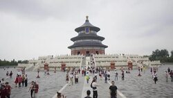 Temple of Heaven (Tiantan) in Beijing, China. Stock Footage
