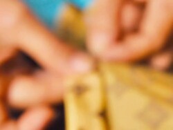 Sewing with woman hands Stock Footage