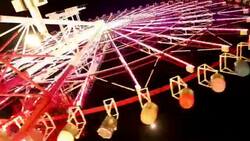4K UHD Tokyo Time Lapse - Odaiba Ferris Wheel Daikanransha Stock Footage