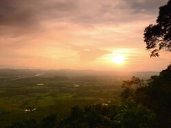 sunset at mountain Stock Footage