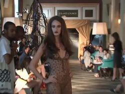 Agent Provocateur Soir_e Fashion Show - Runway and Backstage Stock Footage