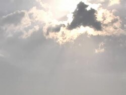 Sun and Clouds over Galilee Stock Footage