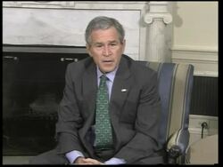Bush meets PM, comments News Clip