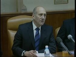 Olmert comments on violence, Sderot, Ashkelon, Gaza funeral, border News Clip