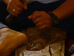 wood engravings, Thailand Stock Footage