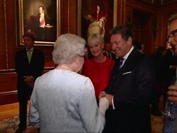 Queen and Philip at Royal Horse Show Reception News Clip