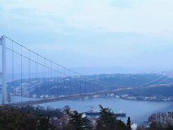 HD: Fatih Sultan Mehmet Bridge,  Istanbul, TURKEY Stock Footage