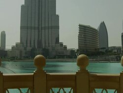 Tilt Up Shot Burj Khalifa Dubai United Arab Emirates Stock Footage