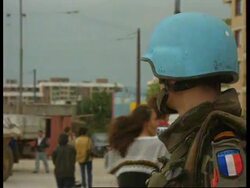 Bosnia - UN Convoys Into Sarajevo News Clip