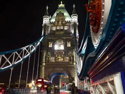 Timelapse of Tower Bridge Lifting, London, England Stock Footage