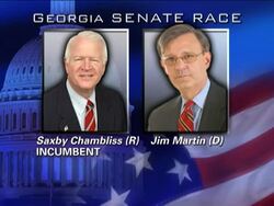 A Tuesday runoff in Georgia between incumbent U.S. Sen. Saxby Chambliss and Democrat Jim Martin could determine who wins control of the Senate. Instructional Video