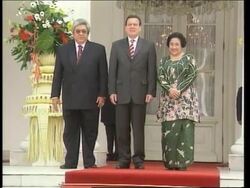 German Chancellor and Megawati meet, joint briefing News Clip
