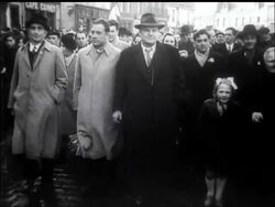 FRENCH MINERS GREET THOREZ News Clip