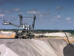 NTSC:open cast mining Stock Footage