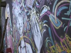 Street Art In Rio De Janeiro - Graffiti Artists Stock Footage