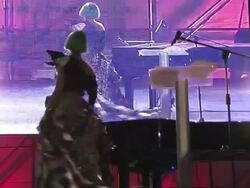 Lady Gaga Performs at Europride Stock Footage