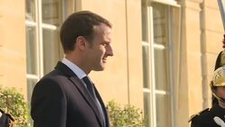 Macron welcomes some of the leaders attending summit Instructional Video