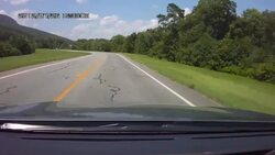 Reckless Dangerous Highway Passing in Rural America Stock Footage