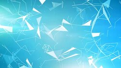 Blue Geometric Triangles (Loopable) Stock Footage