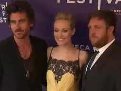Bryn Mooser, executive producer Olivia Wilde and director David Darg at 2012 Tribeca Film Festival - Shorts Program: Help Wanted Stock Footage