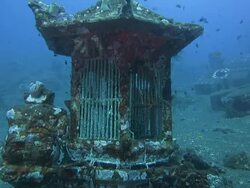 Underwater Temple Stock Footage